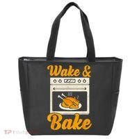 Wake Bake Turkey Feast Meal Dinner Chef Thanksgiving Tote Bag thumb 0