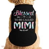 Wo Blessed To Be Called Mimi Gift For Mimi Meaningful Gift Doggie Tank thumb 0