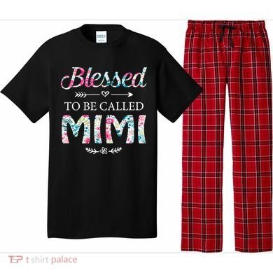 Wo Blessed To Be Called Mimi Gift For Mimi Meaningful Gift Pajama Set