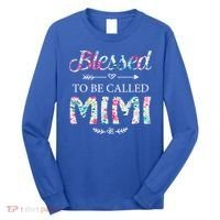 Wo Blessed To Be Called Mimi Gift For Mimi Meaningful Gift Long Sleeve Shirt thumb 0