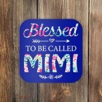 Wo Blessed To Be Called Mimi Gift For Mimi Meaningful Gift Coaster thumb 0