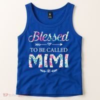 Wo Blessed To Be Called Mimi Gift For Mimi Meaningful Gift Tank Top thumb 2