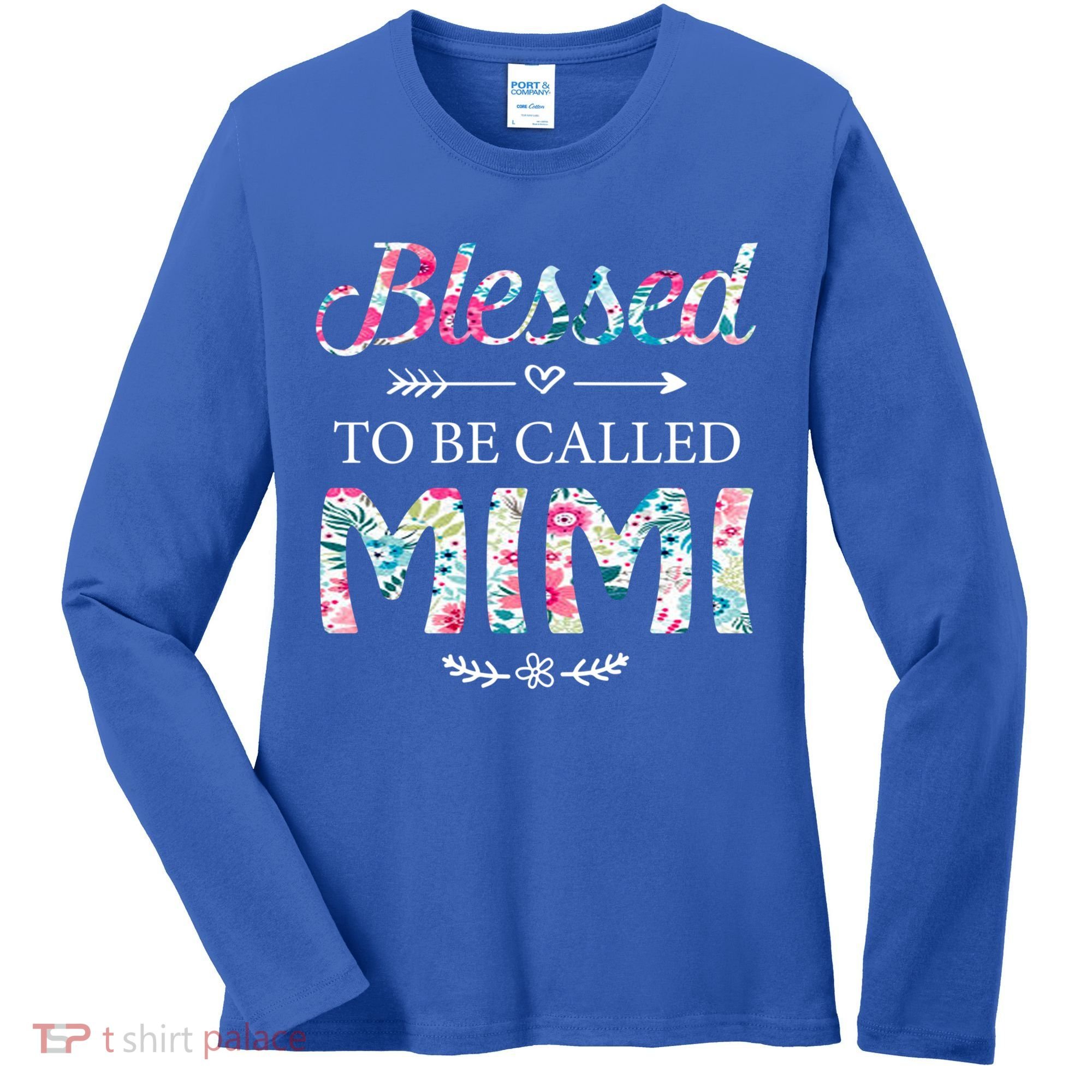 Wo Blessed To Be Called Mimi Gift For Mimi Meaningful Gift Women's Long Sleeve Shirt