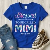 Wo Blessed To Be Called Mimi Gift For Mimi Meaningful Gift Women's T-Shirt thumb 3