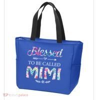 Wo Blessed To Be Called Mimi Gift For Mimi Meaningful Gift Tote Bag thumb 3