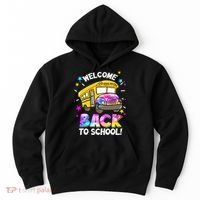Welcome Back To School Funny School Bus Driver Hoodie thumb 0