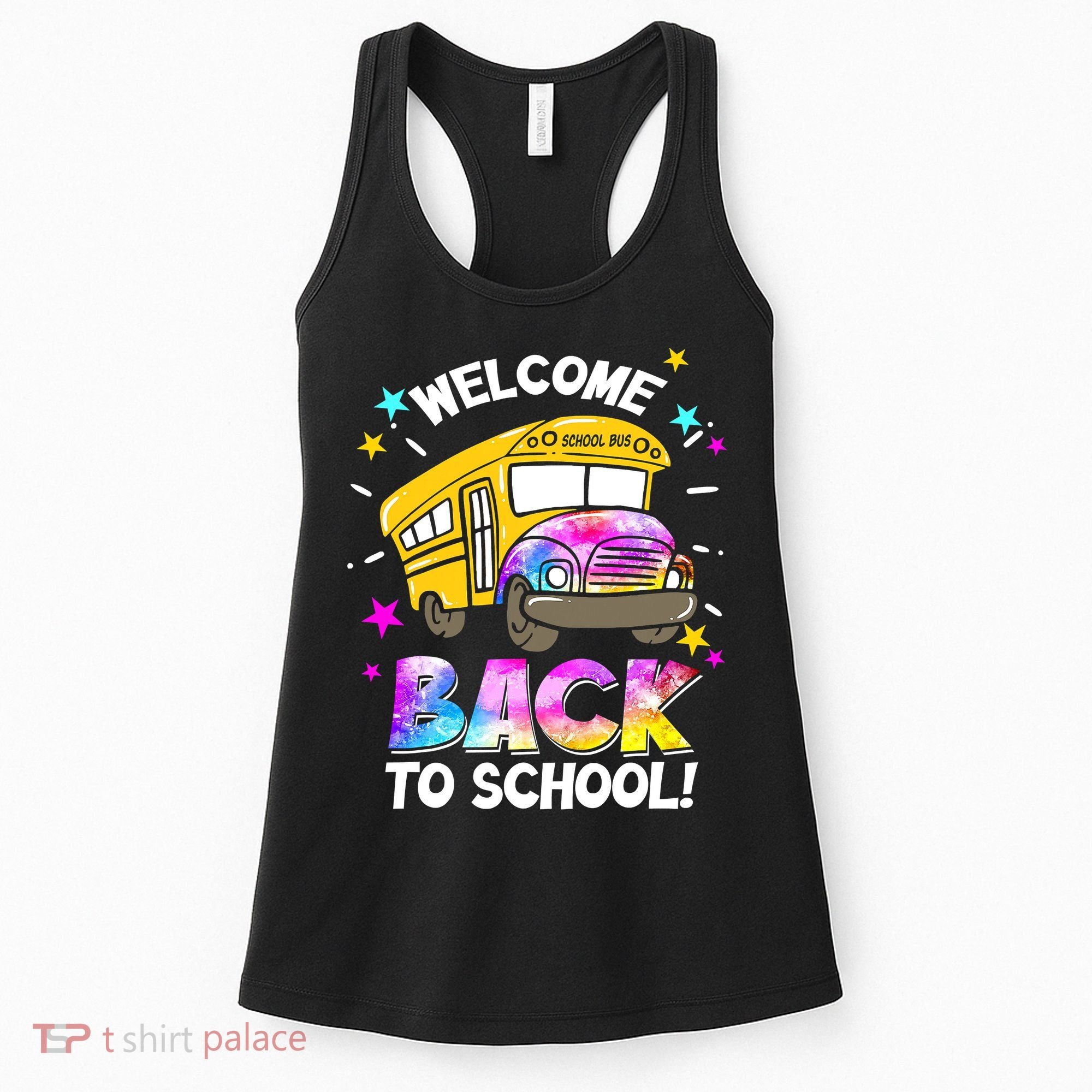 Welcome Back To School Funny School Bus Driver Women's Tank Top