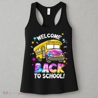 Welcome Back To School Funny School Bus Driver Women's Tank Top thumb 3