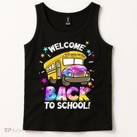 Welcome Back To School Funny School Bus Driver Tank Top thumb 2
