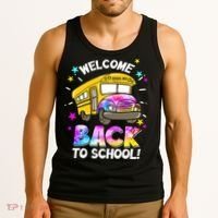 Welcome Back To School Funny School Bus Driver Tank Top thumb 3