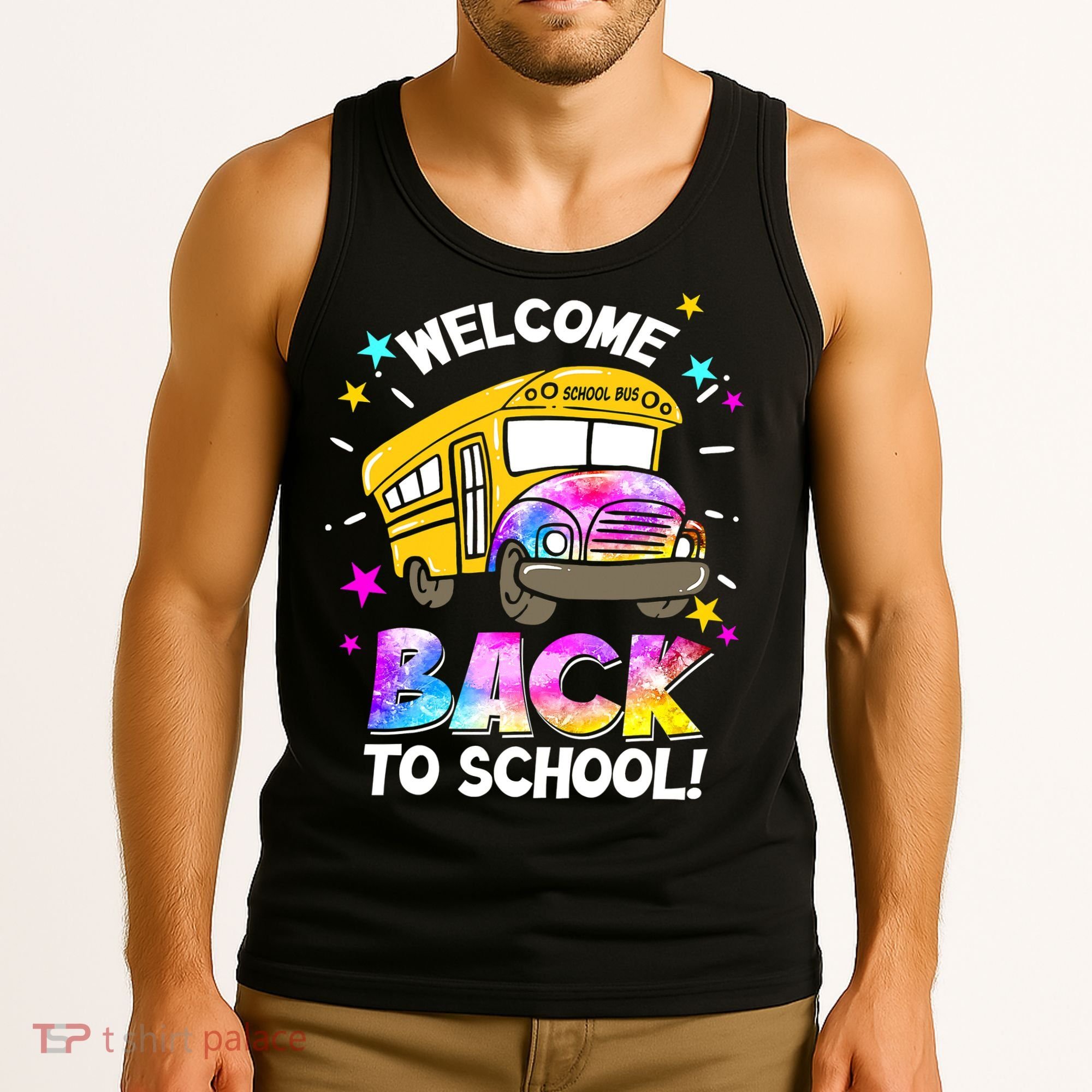Welcome Back To School Funny School Bus Driver Tank Top