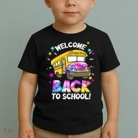 Welcome Back To School Funny School Bus Driver Toddler T-Shirt thumb 2