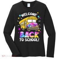 Welcome Back To School Funny School Bus Driver Women's Long Sleeve Shirt thumb 0