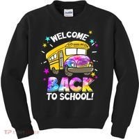 Welcome Back To School Funny School Bus Driver Kids Sweatshirt thumb 0
