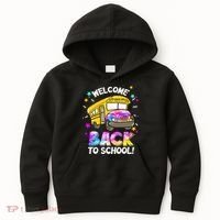 Welcome Back To School Funny School Bus Driver Kids Hoodie thumb 0