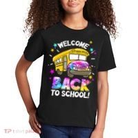 Welcome Back To School Funny School Bus Driver Kids T-Shirt thumb 2