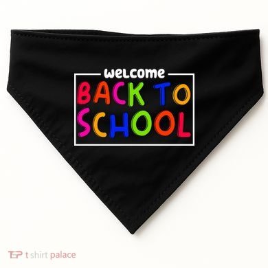 Welcome Back To School USA-Made Doggie Bandana