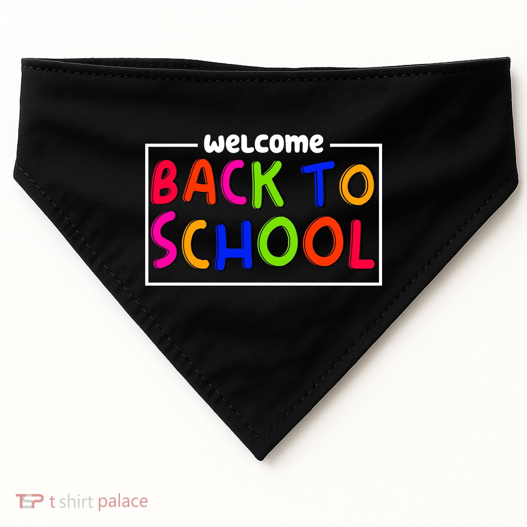 Welcome Back To School USA-Made Doggie Bandana