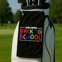 Welcome Back To School Golf Towel thumb 2