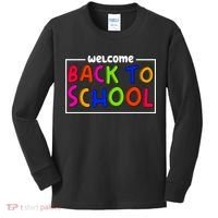 Welcome Back To School Kids Long Sleeve Shirt thumb 0