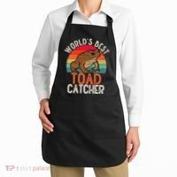 Worlds Best Toad Catcher Funny Amphibian Toad Apron thumb 2