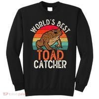 Worlds Best Toad Catcher Funny Amphibian Toad Sweatshirt thumb 0