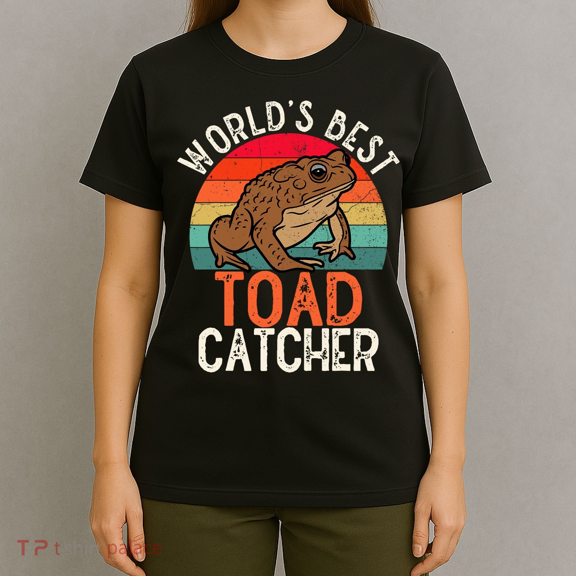 Worlds Best Toad Catcher Funny Amphibian Toad T-Shirt