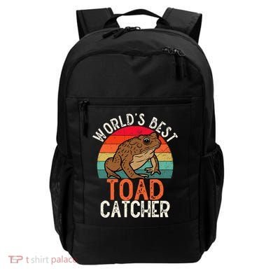 Worlds Best Toad Catcher Funny Amphibian Toad Backpack