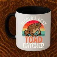 Worlds Best Toad Catcher Funny Amphibian Toad Coffee Mug thumb 2