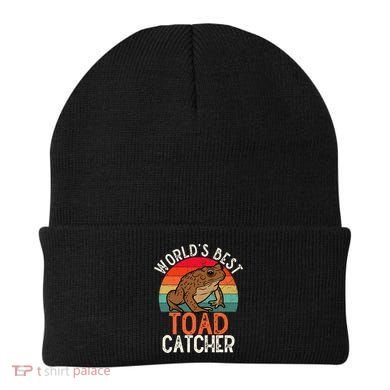 Worlds Best Toad Catcher Funny Amphibian Toad Beanie