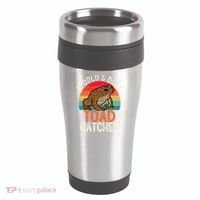 Worlds Best Toad Catcher Funny Amphibian Toad 16oz Travel Tumbler thumb 0