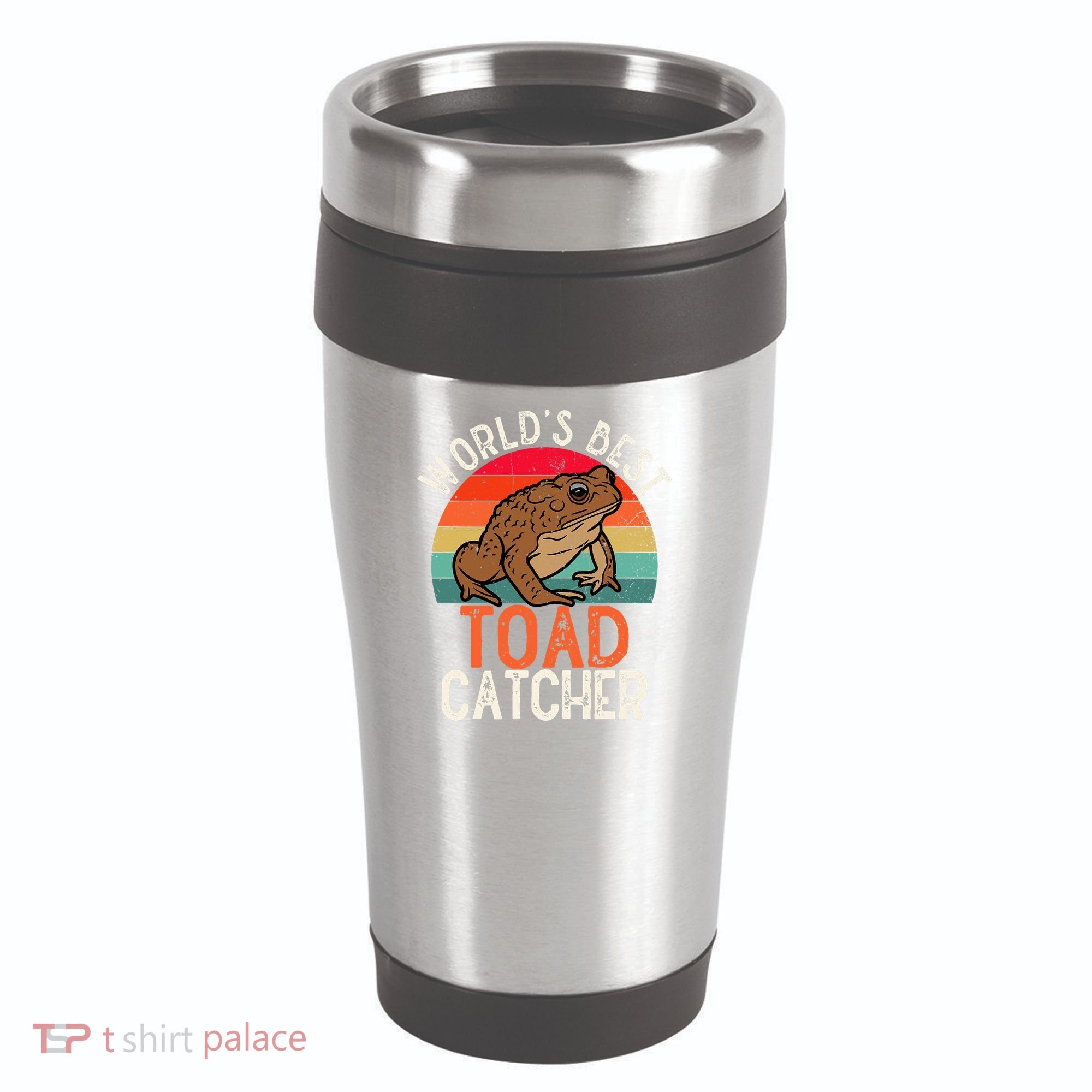 Worlds Best Toad Catcher Funny Amphibian Toad 16oz Travel Tumbler