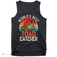 Worlds Best Toad Catcher Funny Amphibian Toad Tank Top thumb 0