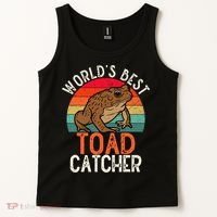 Worlds Best Toad Catcher Funny Amphibian Toad Tank Top thumb 2