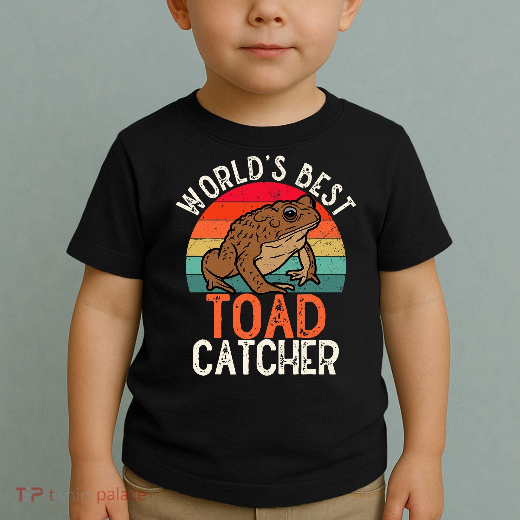 Worlds Best Toad Catcher Funny Amphibian Toad Toddler T-Shirt