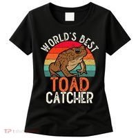 Worlds Best Toad Catcher Funny Amphibian Toad Women's T-Shirt thumb 0