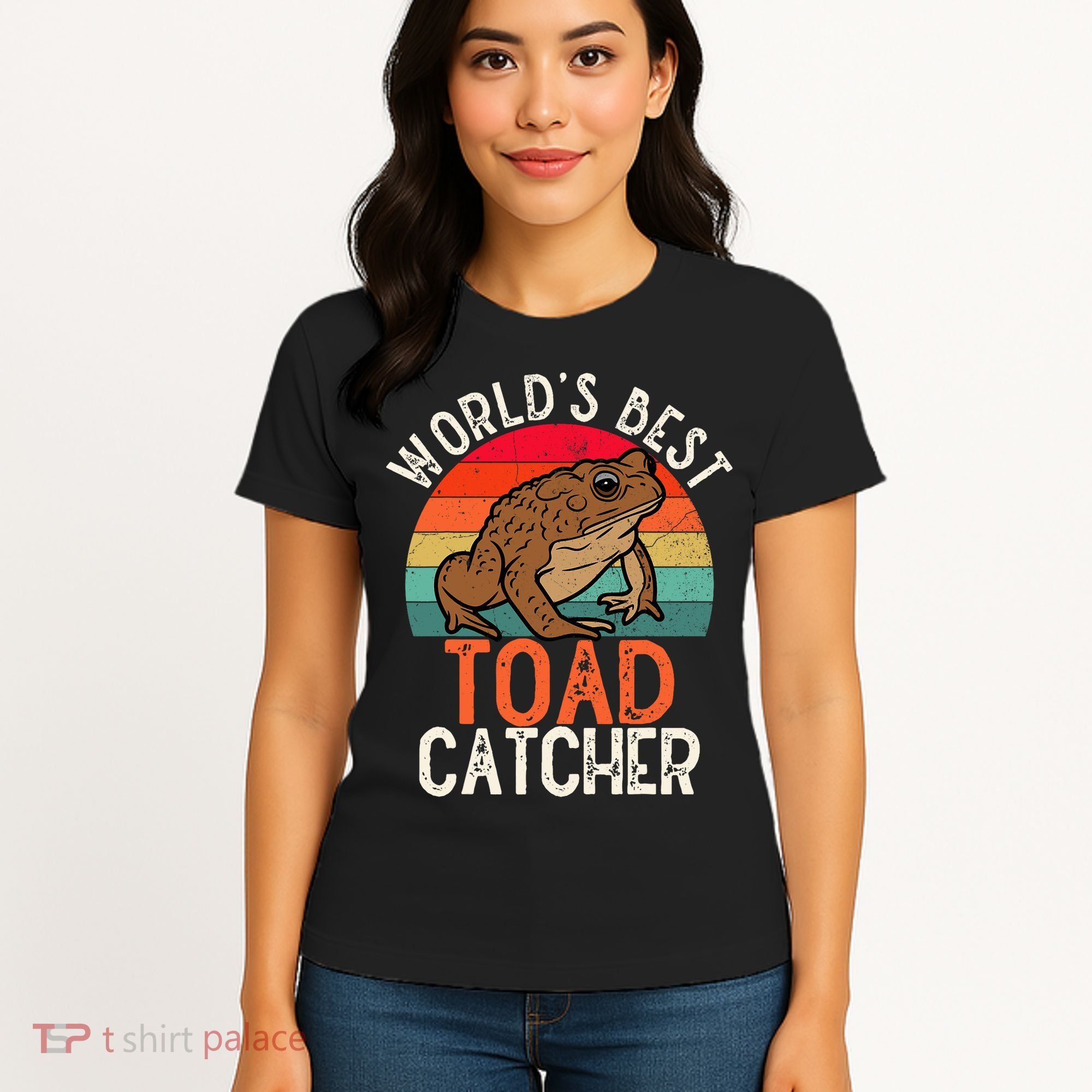 Worlds Best Toad Catcher Funny Amphibian Toad Women's T-Shirt