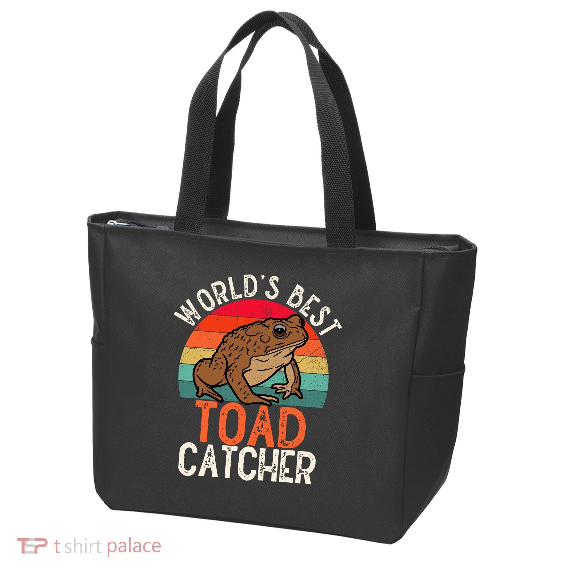 Worlds Best Toad Catcher Funny Amphibian Toad Tote Bag