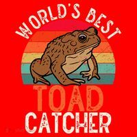 Worlds Best Toad Catcher Funny Amphibian Toad Santa Hat thumb 1