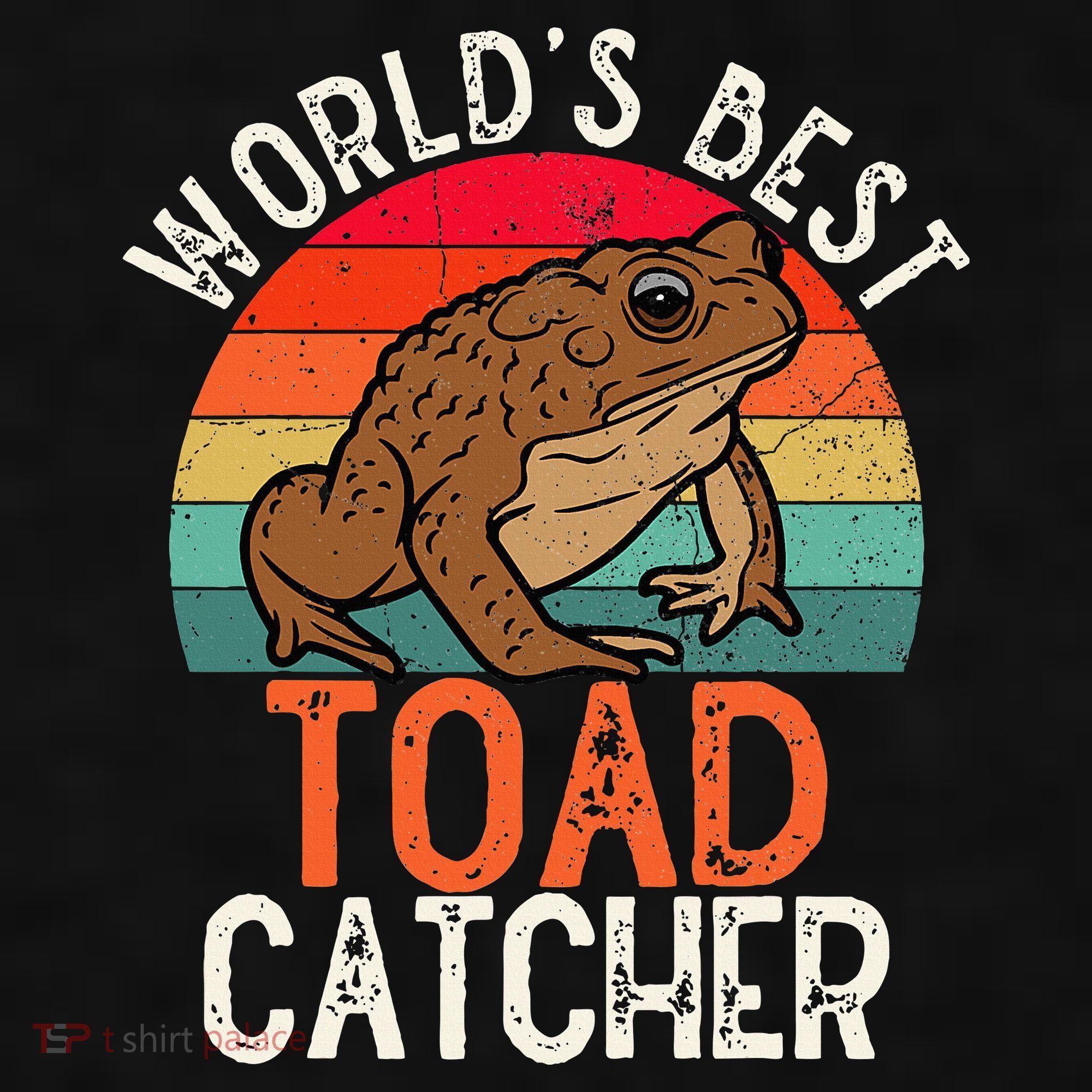 Worlds Best Toad Catcher Funny Amphibian Toad Ladies PosiCharge Tri-Blend Wicking Tank