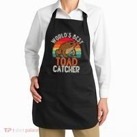 Worlds Best Toad Catcher Funny Amphibian Toad Apron thumb 2