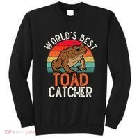 Worlds Best Toad Catcher Funny Amphibian Toad Sweatshirt thumb 0