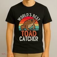 Worlds Best Toad Catcher Funny Amphibian Toad T-Shirt thumb 3