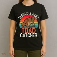 Worlds Best Toad Catcher Funny Amphibian Toad T-Shirt thumb 4