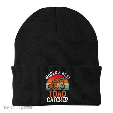 Worlds Best Toad Catcher Funny Amphibian Toad Beanie