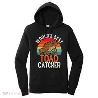 Worlds Best Toad Catcher Funny Amphibian Toad Women's Hoodie thumb 0