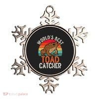 Worlds Best Toad Catcher Funny Amphibian Toad Ornament thumb 0