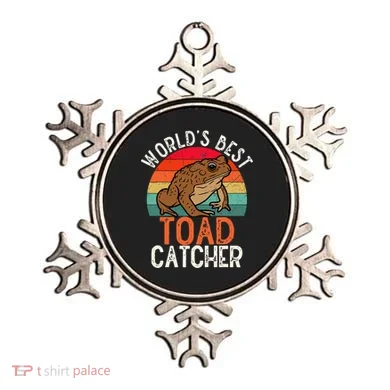 Worlds Best Toad Catcher Funny Amphibian Toad Ornament