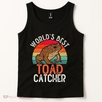 Worlds Best Toad Catcher Funny Amphibian Toad Tank Top thumb 2