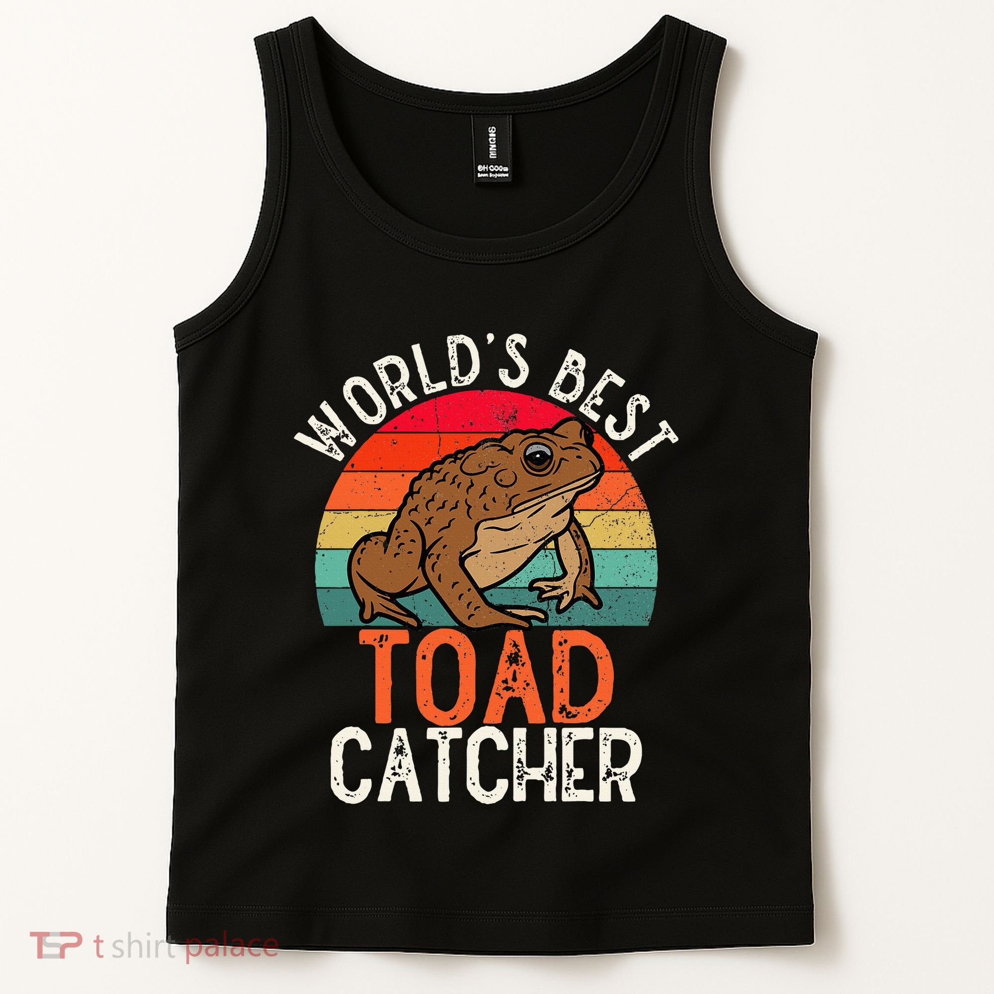 Worlds Best Toad Catcher Funny Amphibian Toad Tank Top